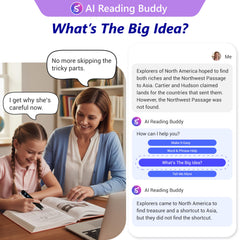 WorldPenScan AI Reader translating a sentence for bilingual practice