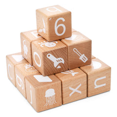 Peohud blocks featuring animals and objects spark imaginative play and learning.