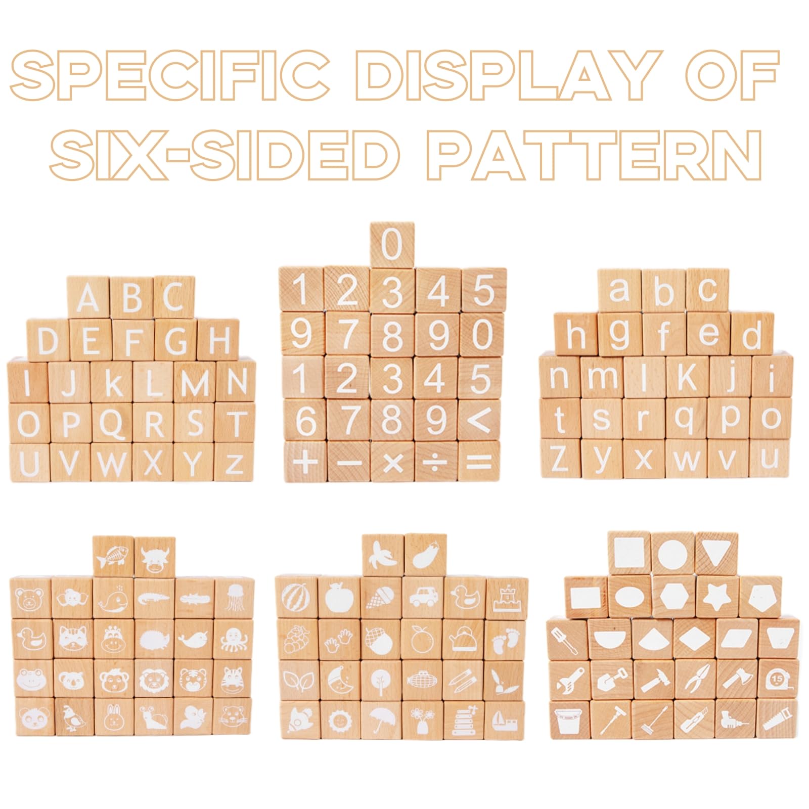 Peohud blocks with fruits and vegetables inspire color and shape recognition.