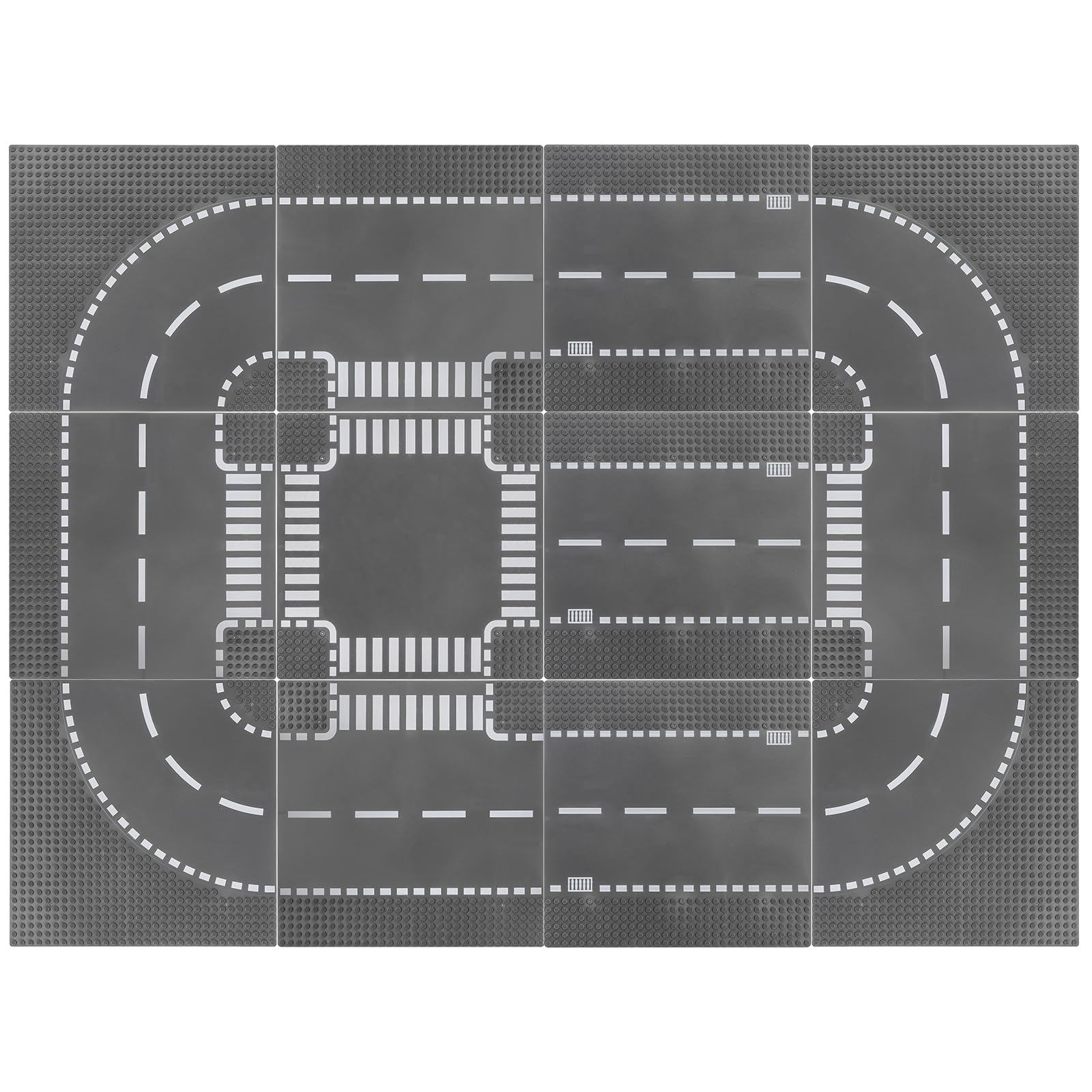 Peohud road base plates straight 10x10 for durable straight roads.
