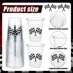 Peony Man 16oz cups, top opening view, sturdy disposable option for celebrations.