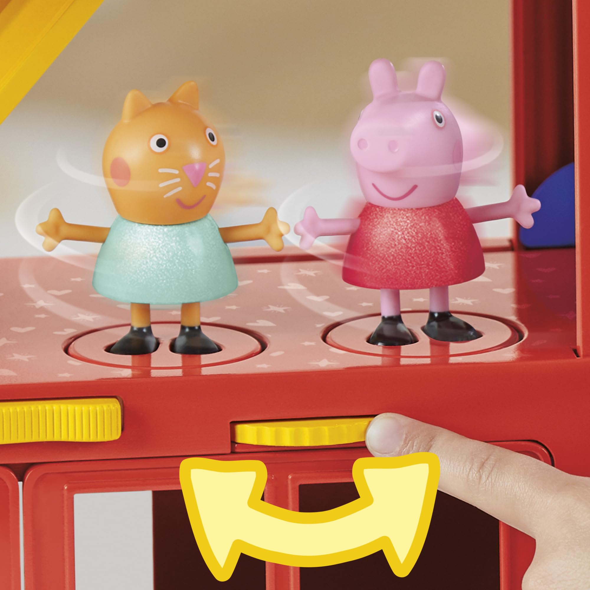 Peppa Pig jukebox and ball pit accessories for pretend parties.