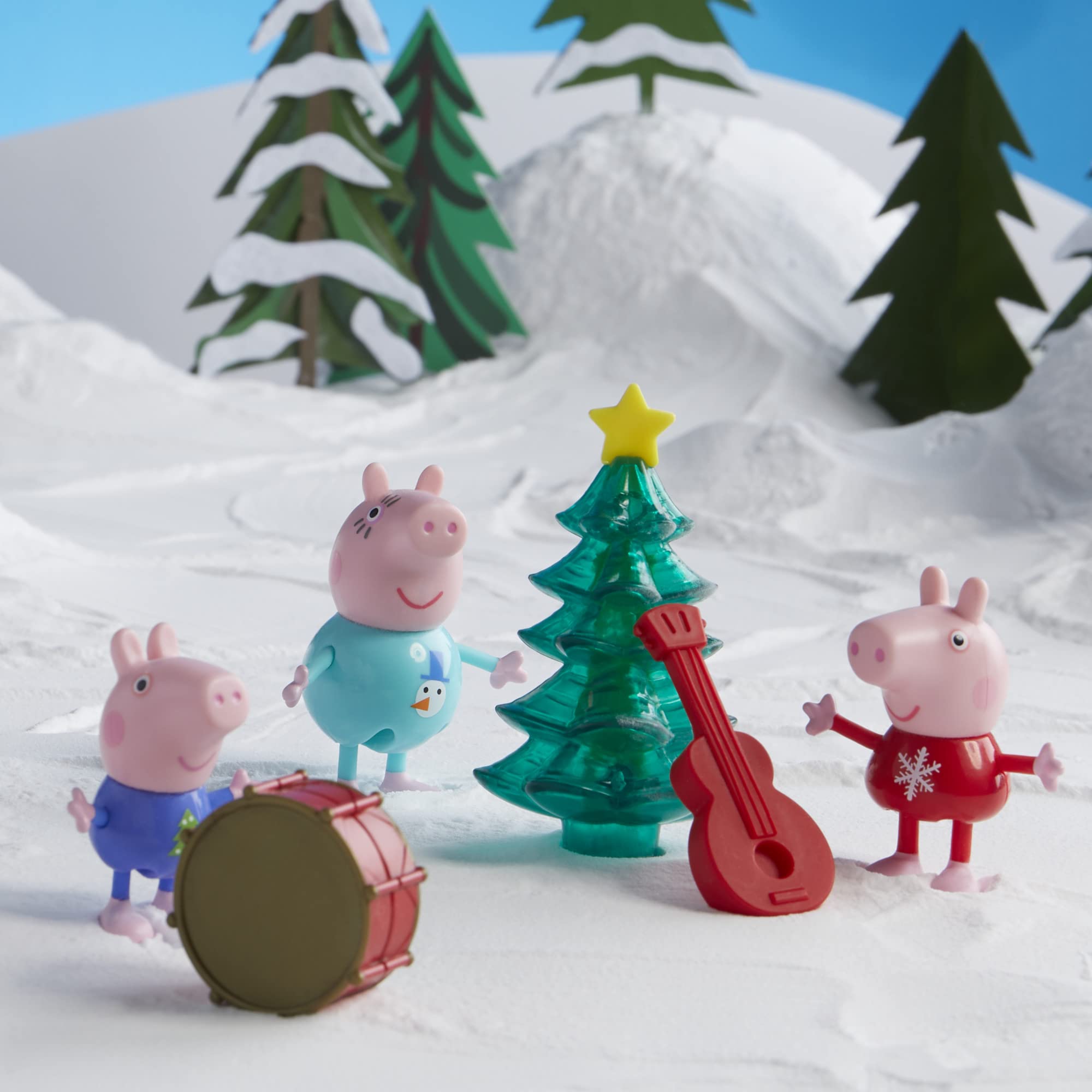 Peppa Pig Advent Calendar Christmas tree accessory adds festive decor to playtime.