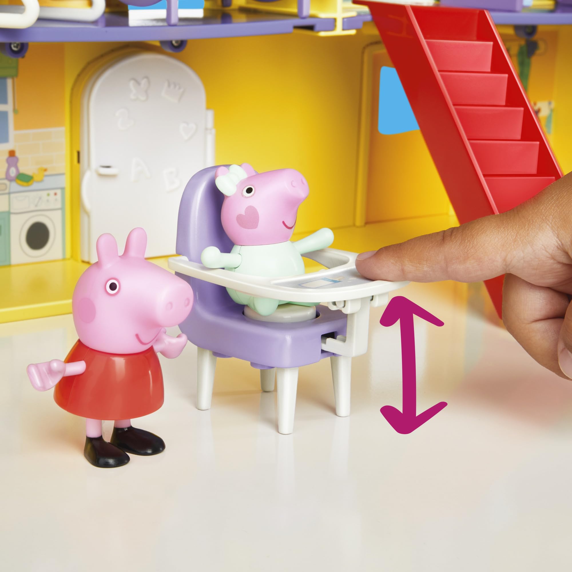 Peppa Pig bathroom with opening toilet supports realistic routines