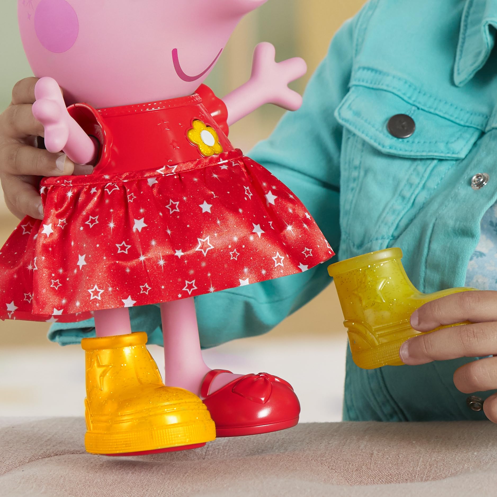 Batteries included ensure immediate play for Peppa Pig fans.