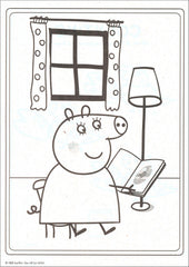 Peppa Pig door hanger project invites kids to customize spaces.