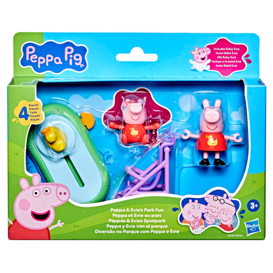 Peppa Pig Evie figure stroller for Evie to ride during play