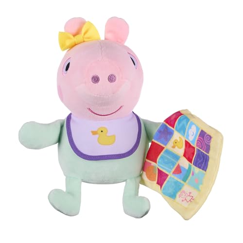 Evie plush toy in Peppa Pig style with ultra-soft fabric for hugs.