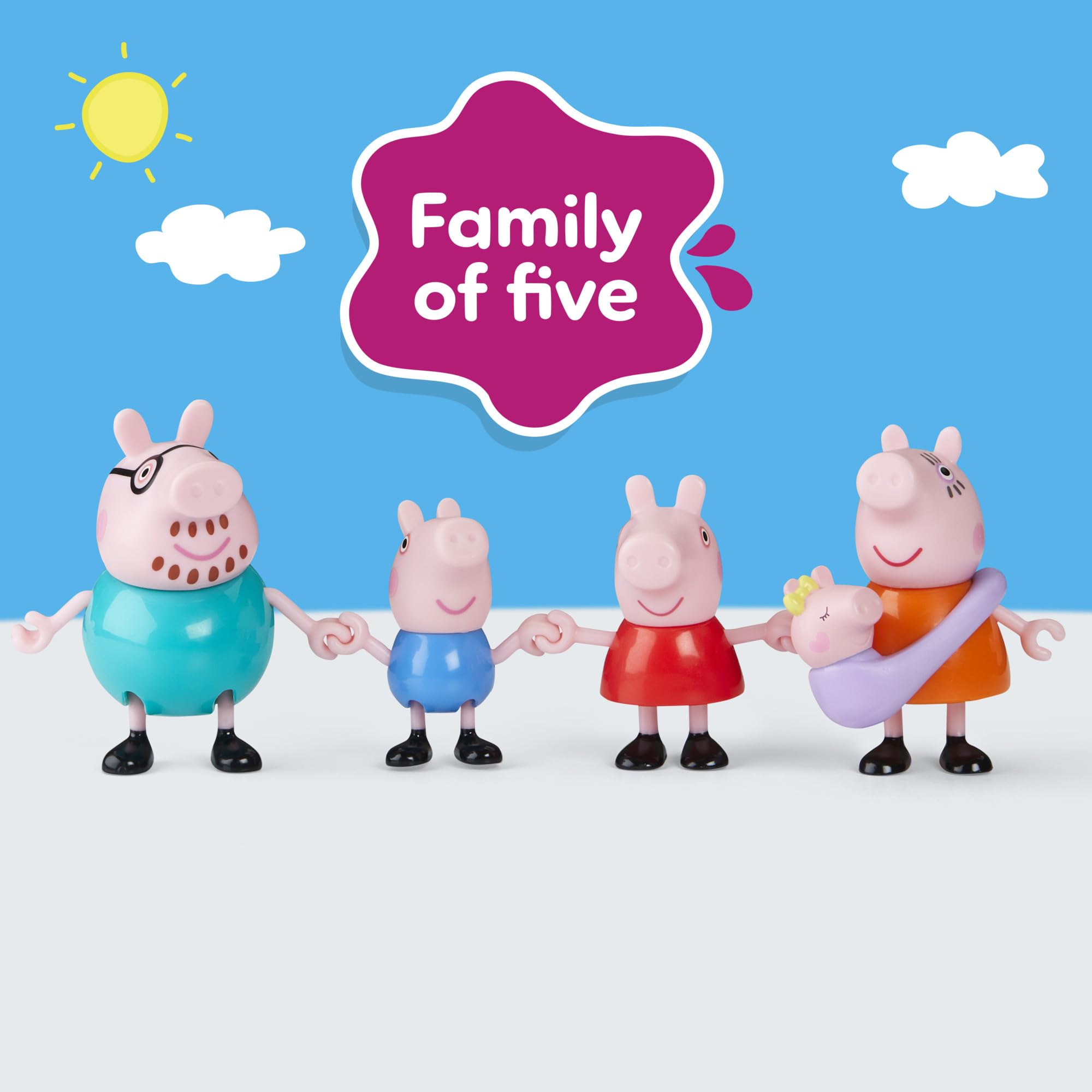 Peppa Pig George figure for kids' daily adventures and pretend visits.