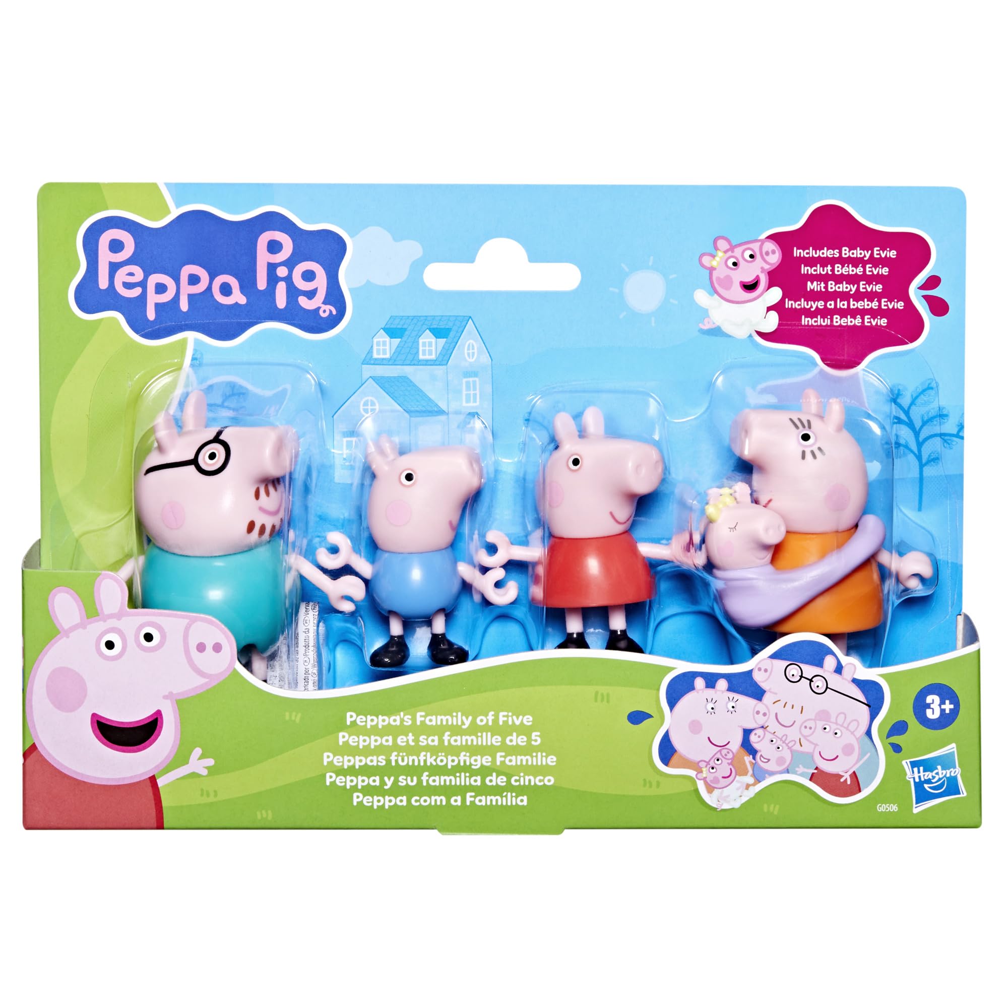 Peppa Pig Mummy Pig figure designed for storytelling and siblings' pretend play.