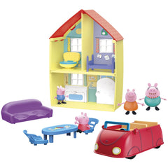 Peppa Pig family home combo house front – two-story playset sparks imaginative play