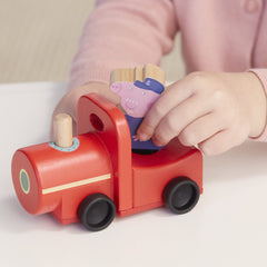 Peppa Pig Grandpa Pig figure fits in the engine for storytelling adventures