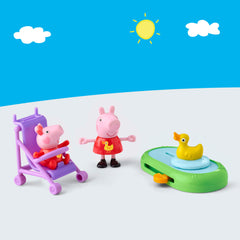 Peppa Pig matching yellow duck outfits for a cohesive family look