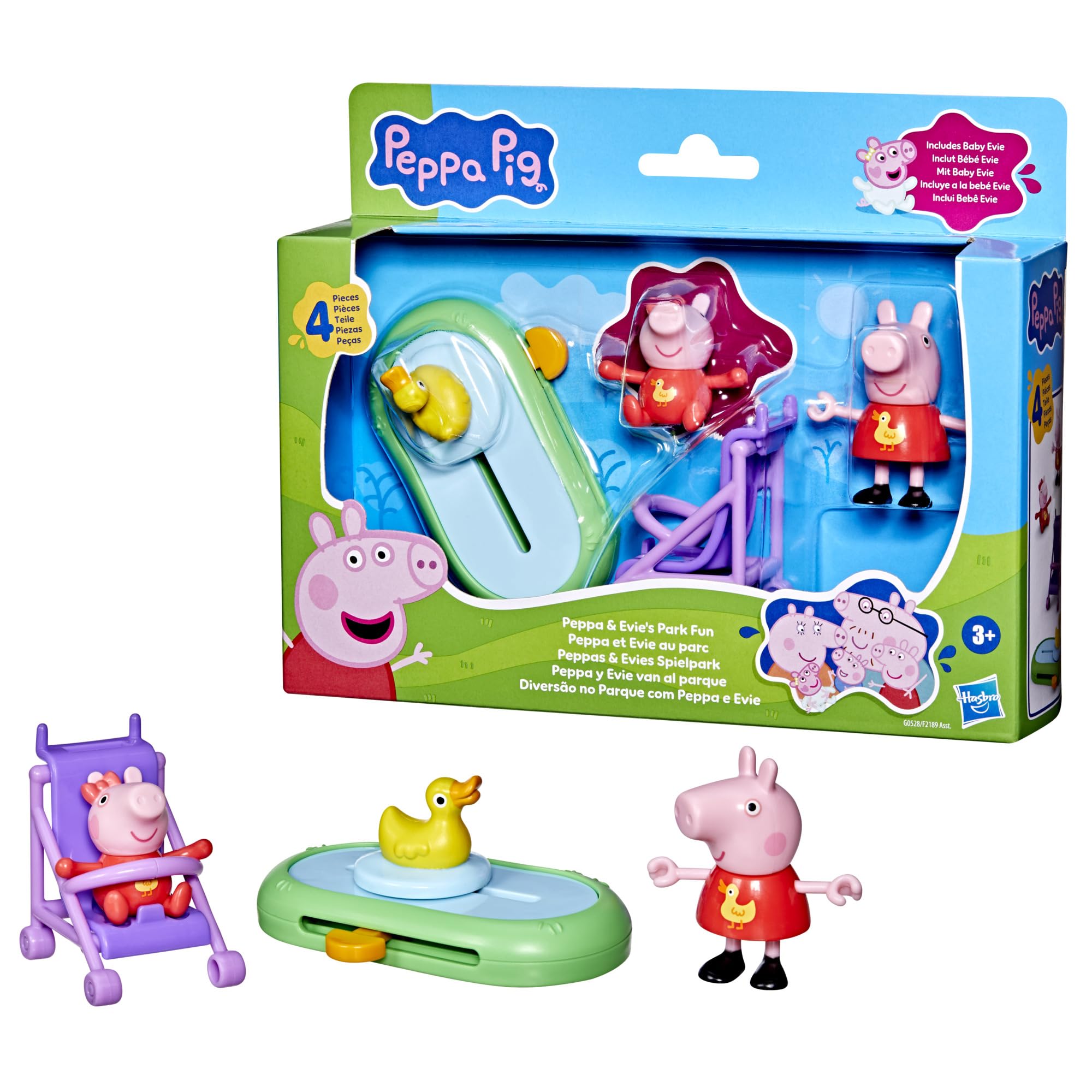 Peppa Pig park scene playset promotes imaginative playtime outdoors