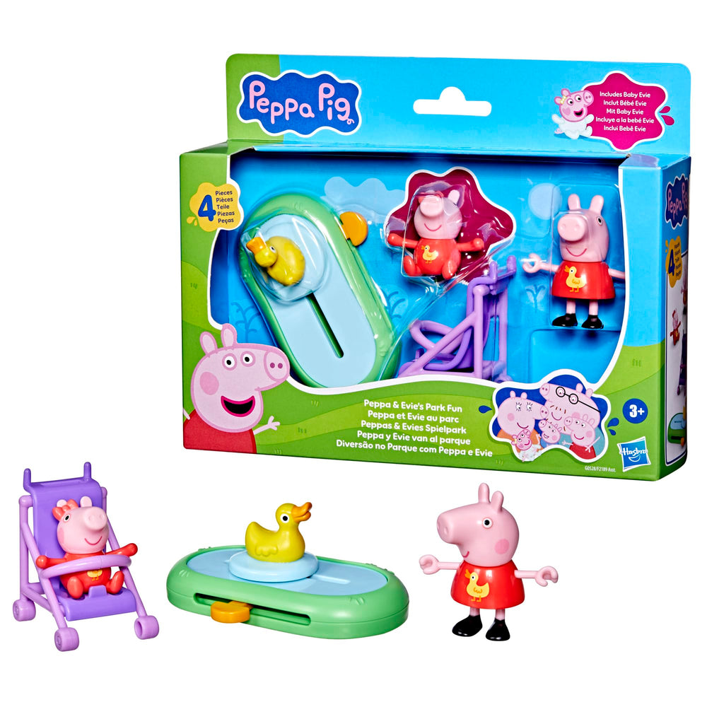 Peppa Pig park scene playset promotes imaginative playtime outdoors