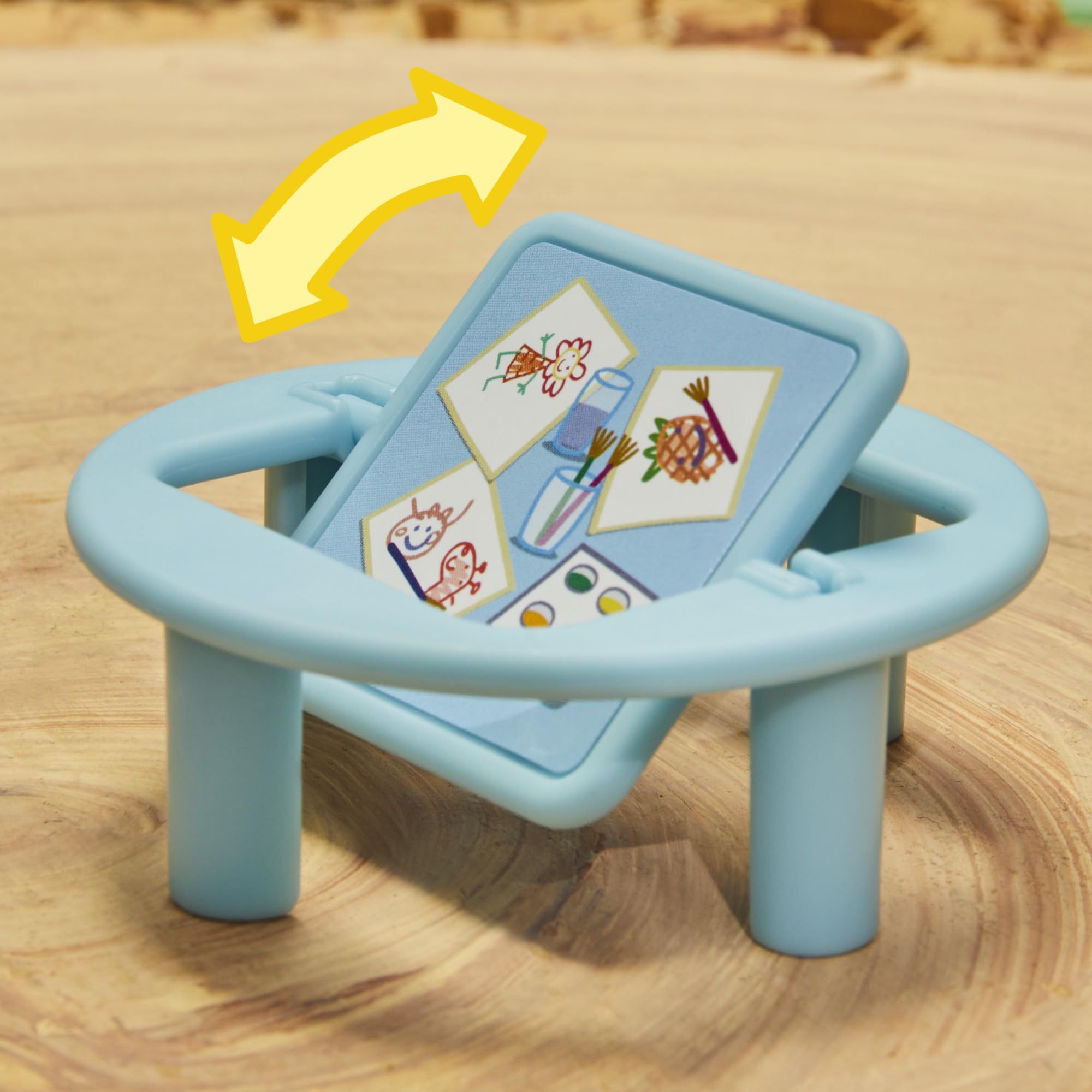 Peppa Pig Pep Peppas Playgroup Danny Cane figure ready for storytime.
