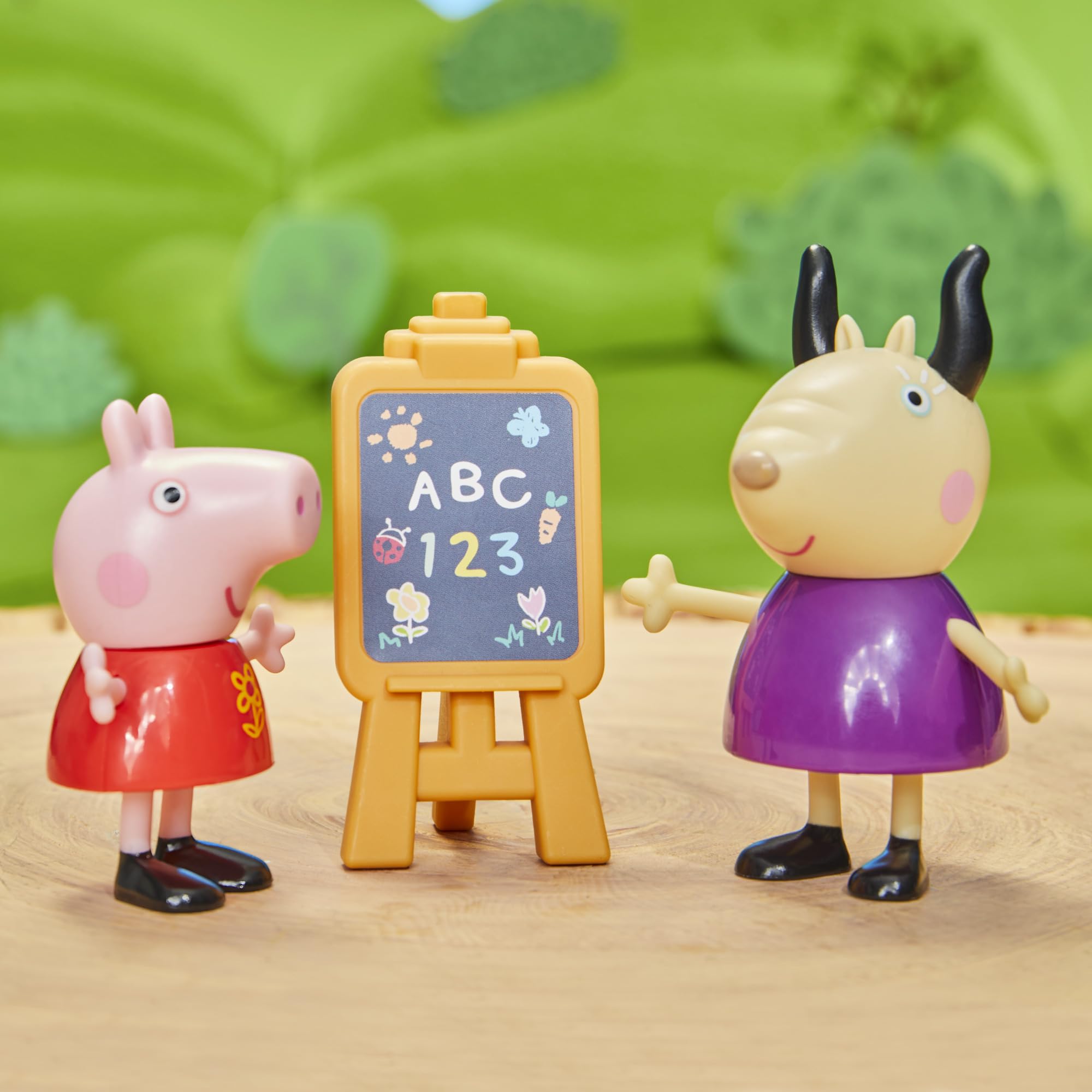 Peppa Pig Pep Peppas Playgroup Emily Elephant figure ready for learning adventures.