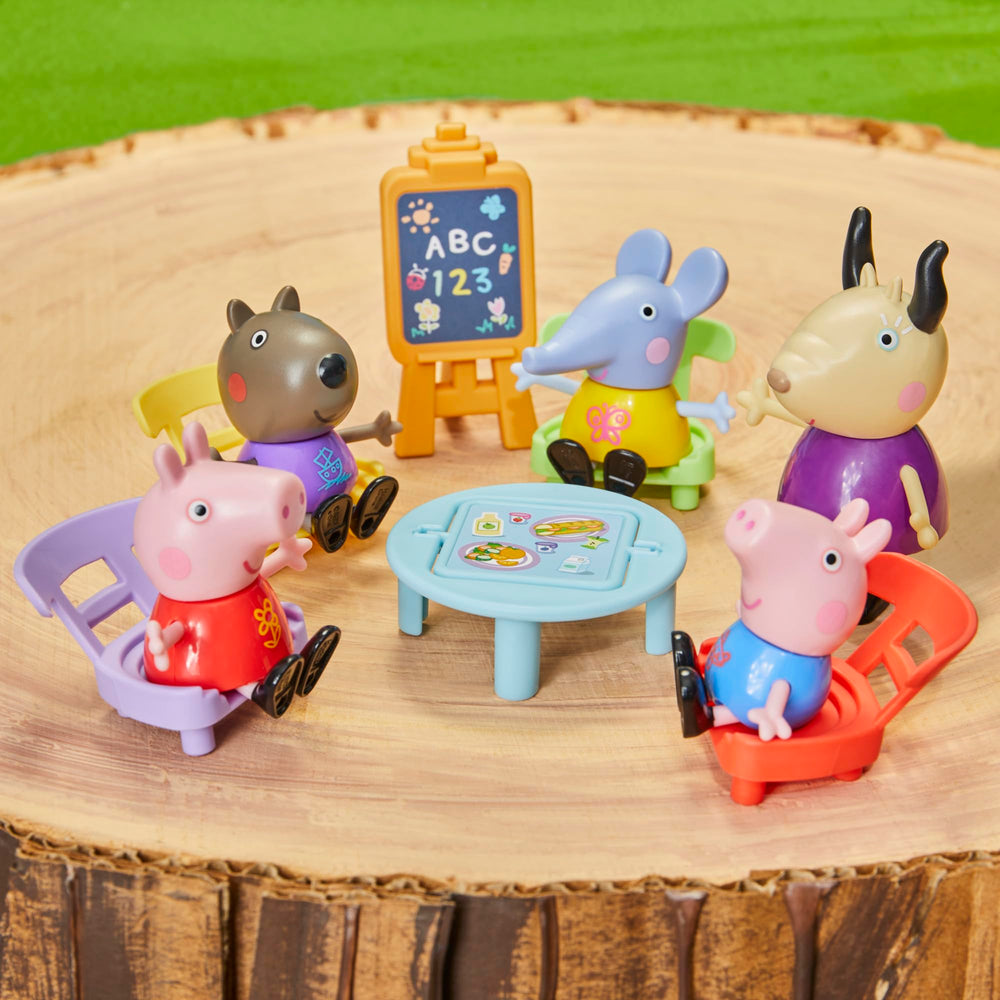Peppa Pig Pep Peppas Playgroup George Pig figure ready for playful learning.