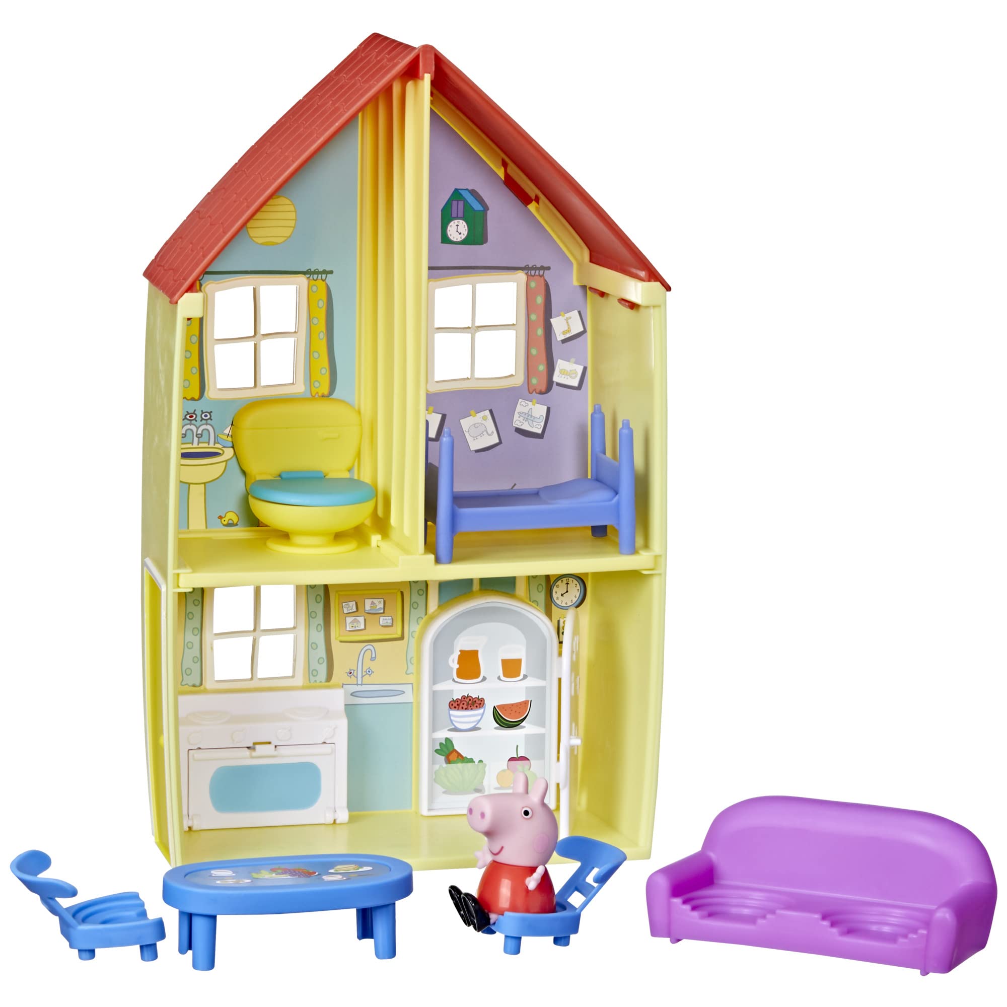 Peppa Pig Peppa’s Adventures Family House playset with figure for imaginative mornings