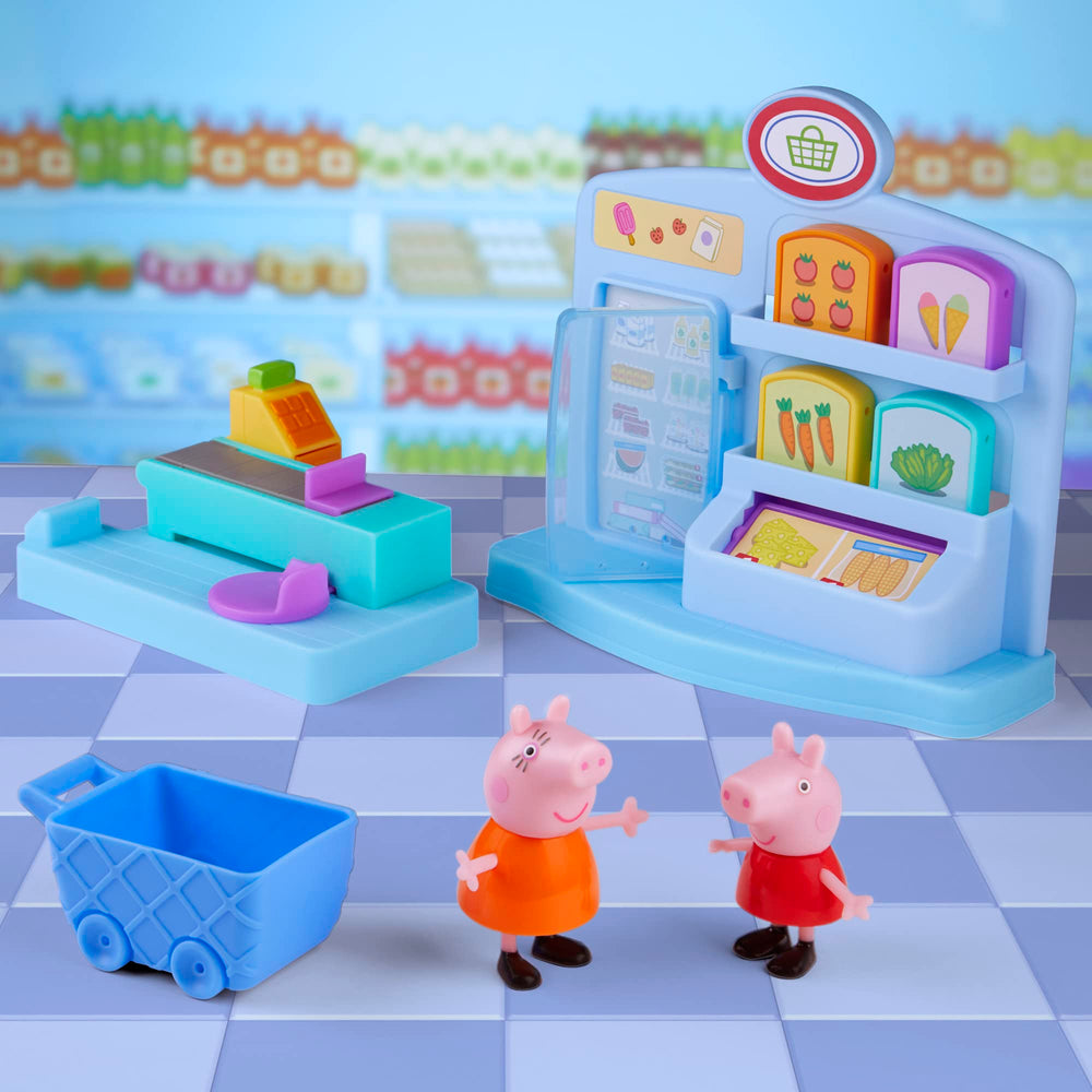 Peppa Pig four food accessories that fit inside the trolley for versatile pretend meals