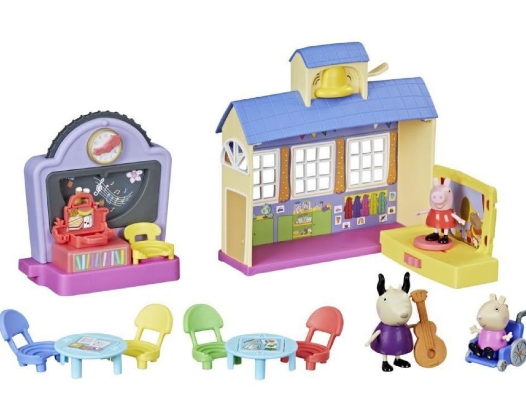 Peppa Pig Peppa's Adventures stage backdrop invites mini plays and storytelling.