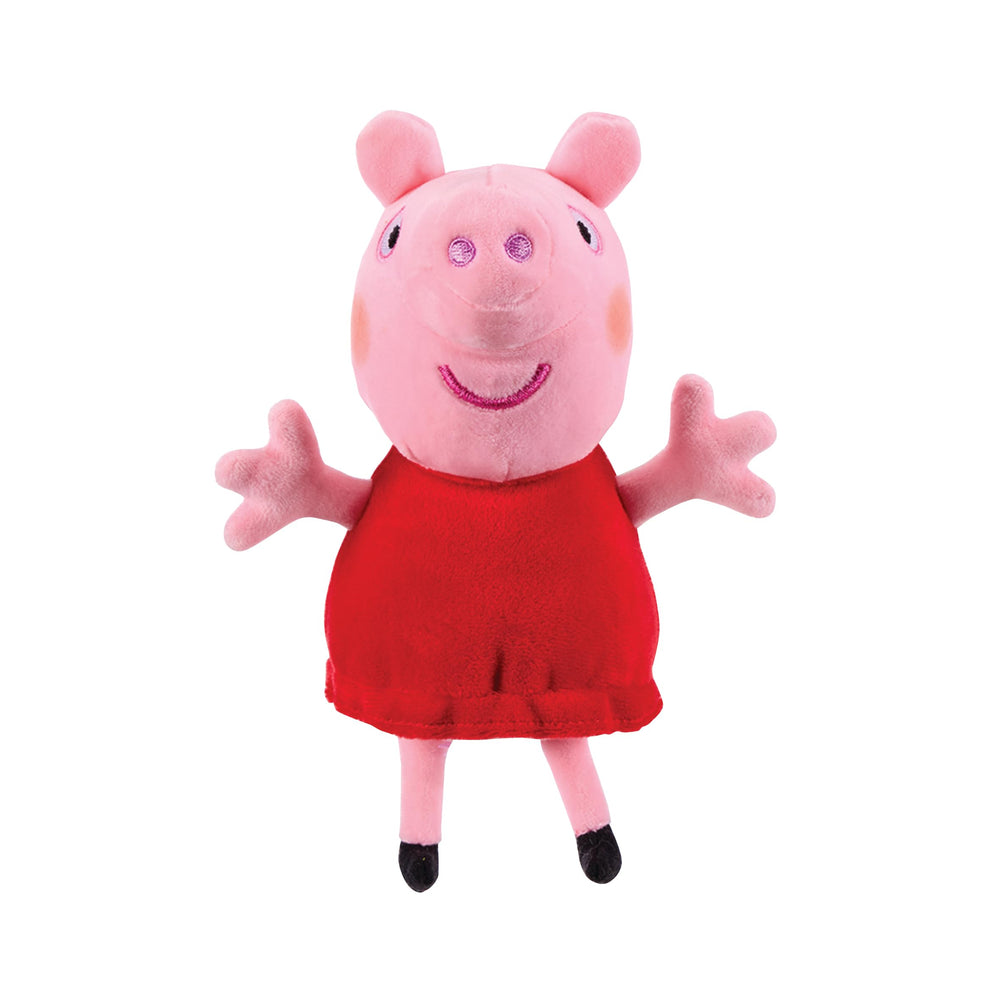 Peppa Pig Baby Evie plush adds a new sister for role play.