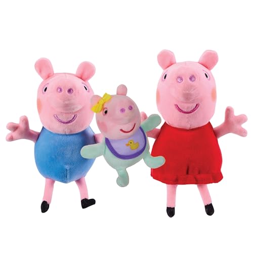 Peppa Pig George plush as a bedtime companion.