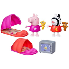 Peppa Pig Sleepover Moments playset invites imaginative play.