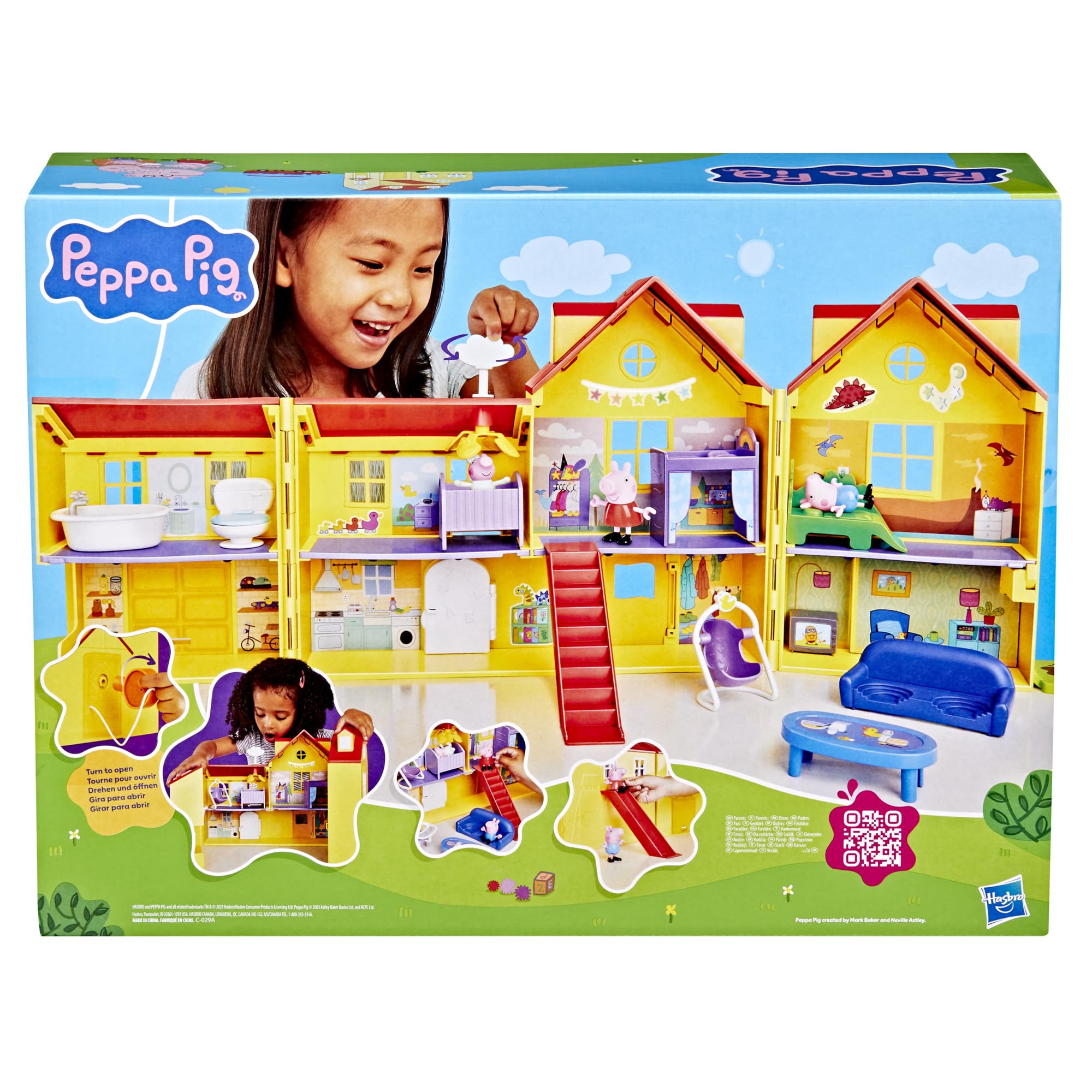 Two floors seven rooms layout boosts storytelling and pretend play