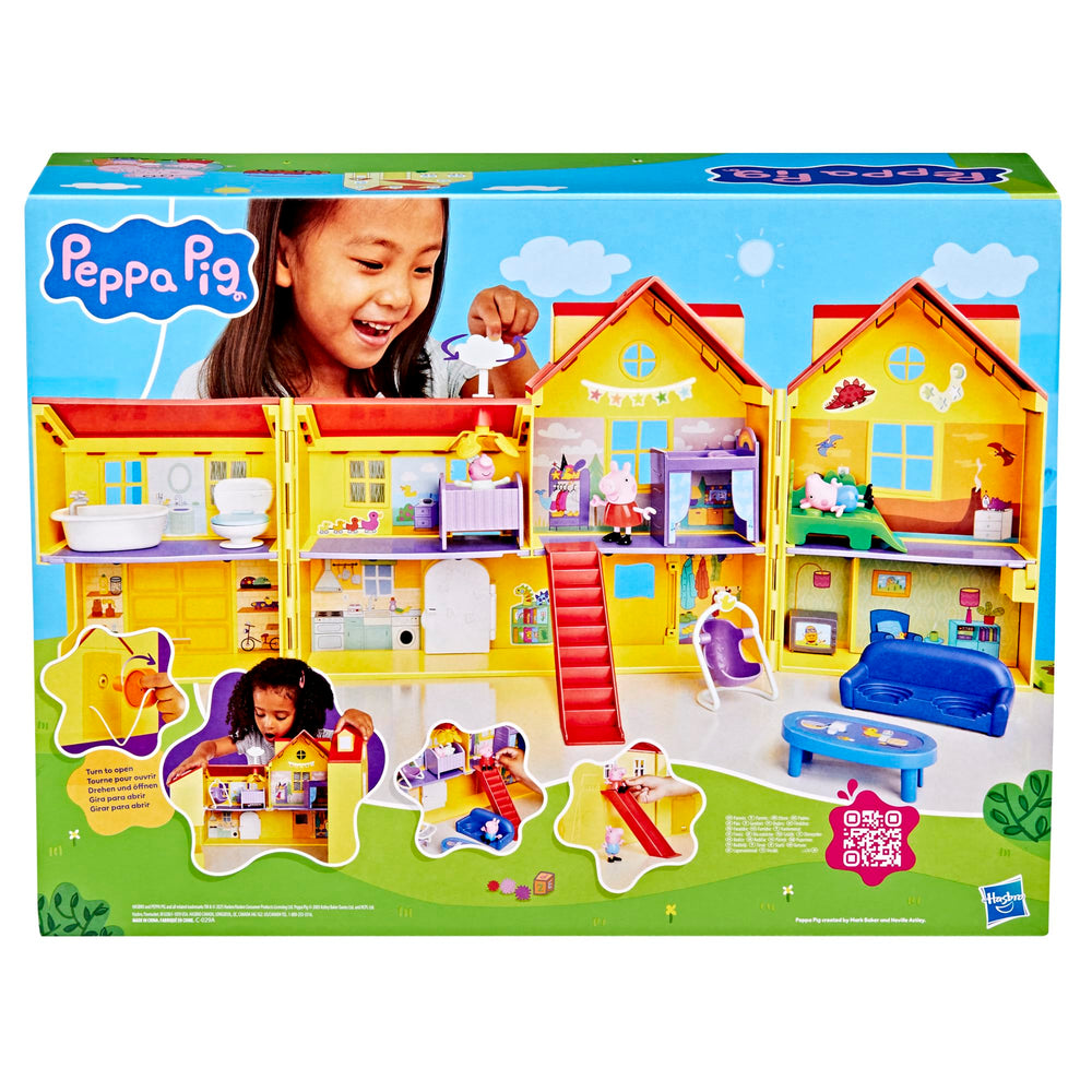Two floors seven rooms layout boosts storytelling and pretend play