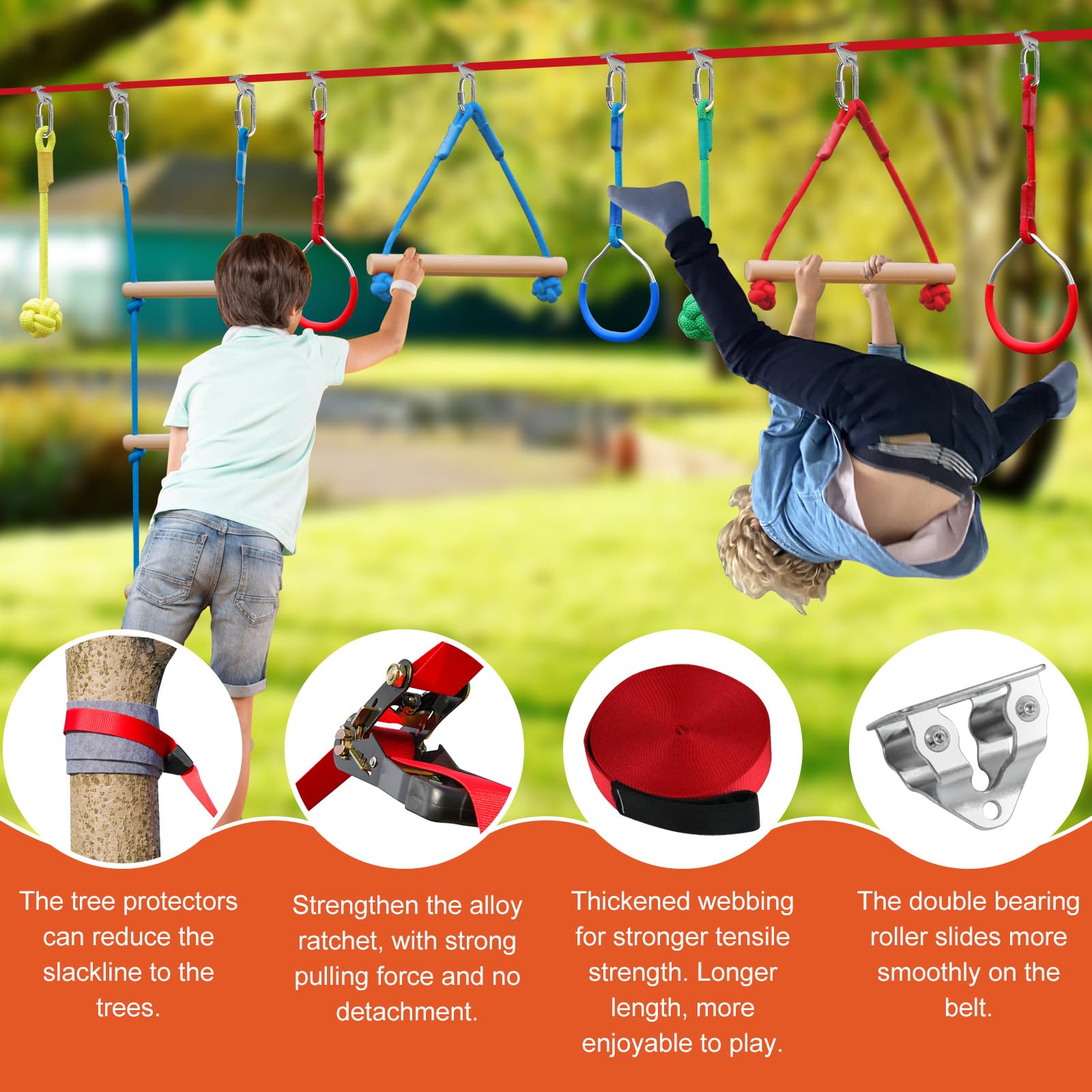 Perantlb Ninja outdoor obstacle course in a park setting