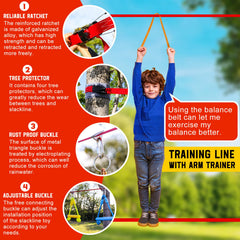 Perantlb Ninja swings included for sunny play sessions and social fun.