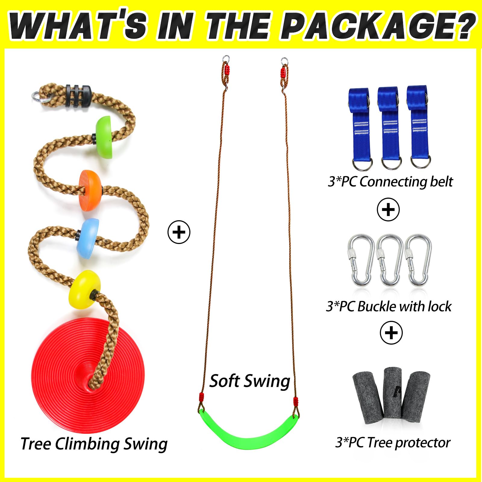 Perantlb red disc swing seat delivers comfortable, secure seating for backyard adventures.
