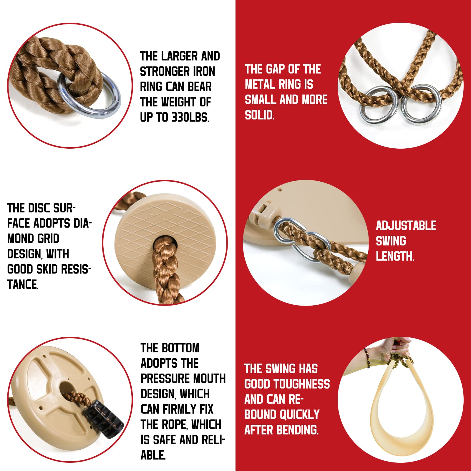 Perantlb 4-foot tree straps enable adjustable installation