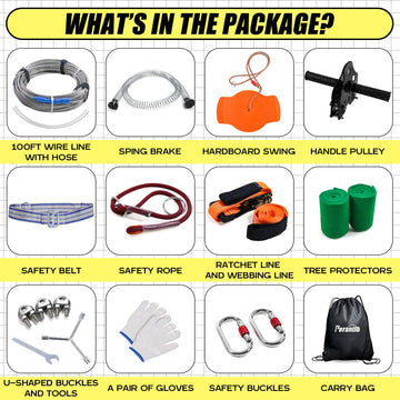 Perantlb zipline safety rope and belt enhances family safety during rides