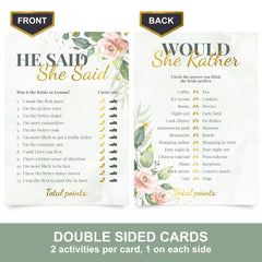 Perfect Occasion gold metallic details highlight elegant greenery design