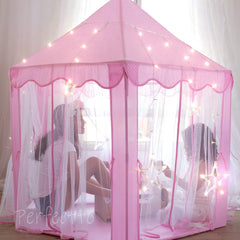 Perfectto Princess Castle Tent assembly is quick and simple.