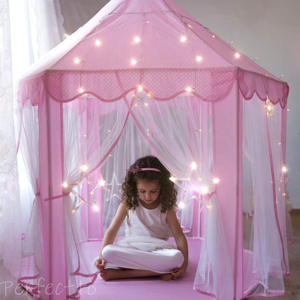 Perfectto Princess Castle Tent made of durable polyester for daily use.