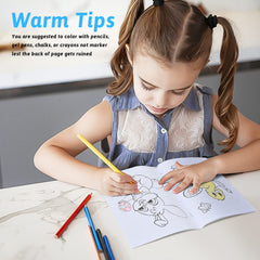 PERFQU Easter coloring books with eggs and flowers, ideal for group or solo coloring.