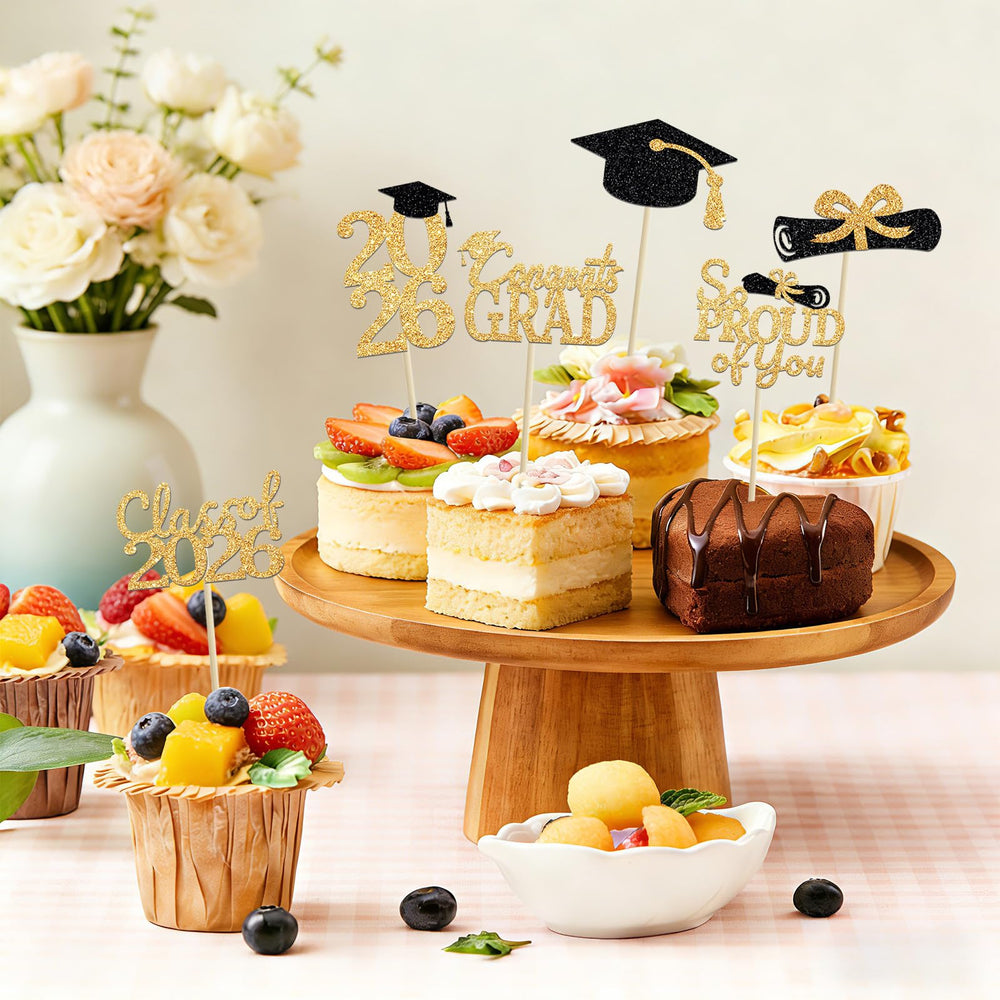 PERFQU Safe Card Stock Grad Toppers resist tearing and maintain crisp print.