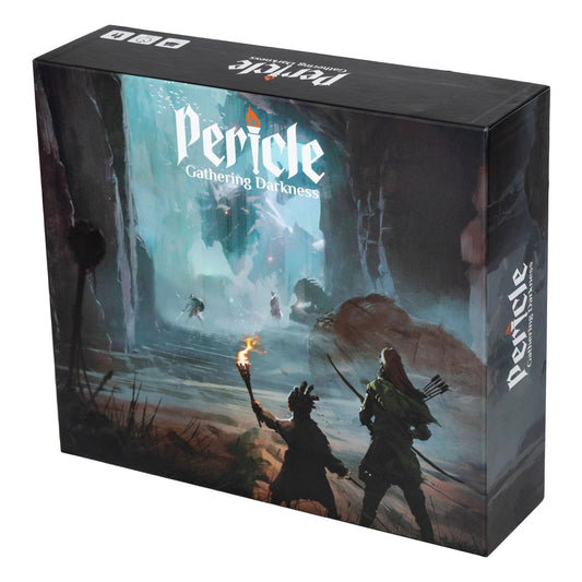 Pericle Gathering Darkness loremaster interface showing immersive storytelling visuals