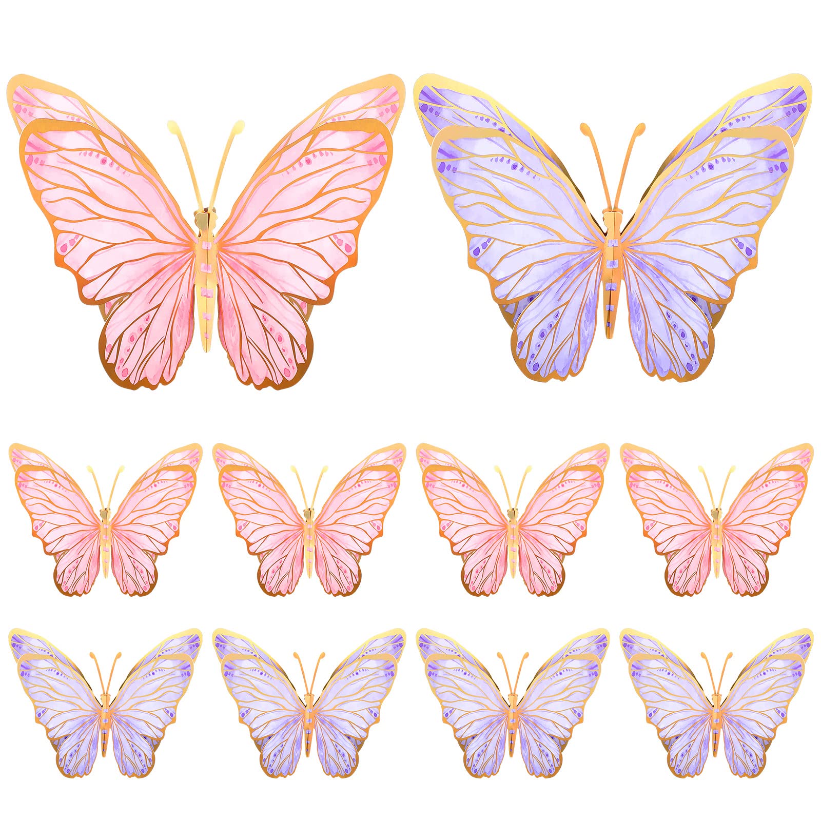 PerKoop butterfly centerpiece pink and purple for eye-catching table décor.