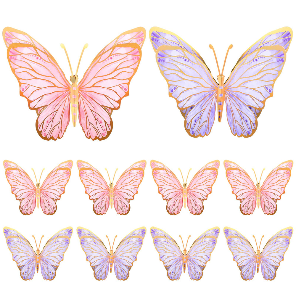 PerKoop butterfly centerpiece pink and purple for eye-catching table décor.