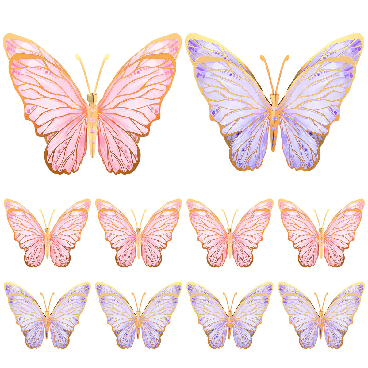 PerKoop butterfly centerpiece pink and purple for eye-catching table décor.