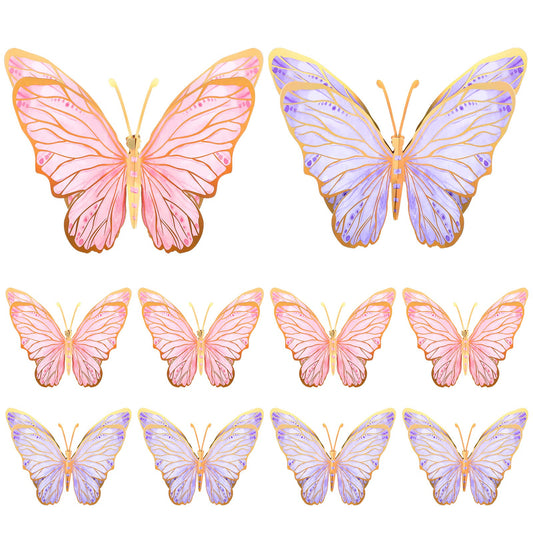PerKoop butterfly centerpiece pink and purple for eye-catching table décor.