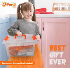 PERLLI utensils set offers comfortable grips for little hands during prep