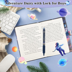 Perpetily Diary with Lock includes a pen for easy note-taking.