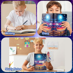 Perpetily Diary with Lock waterproof PU cover protects against moisture.