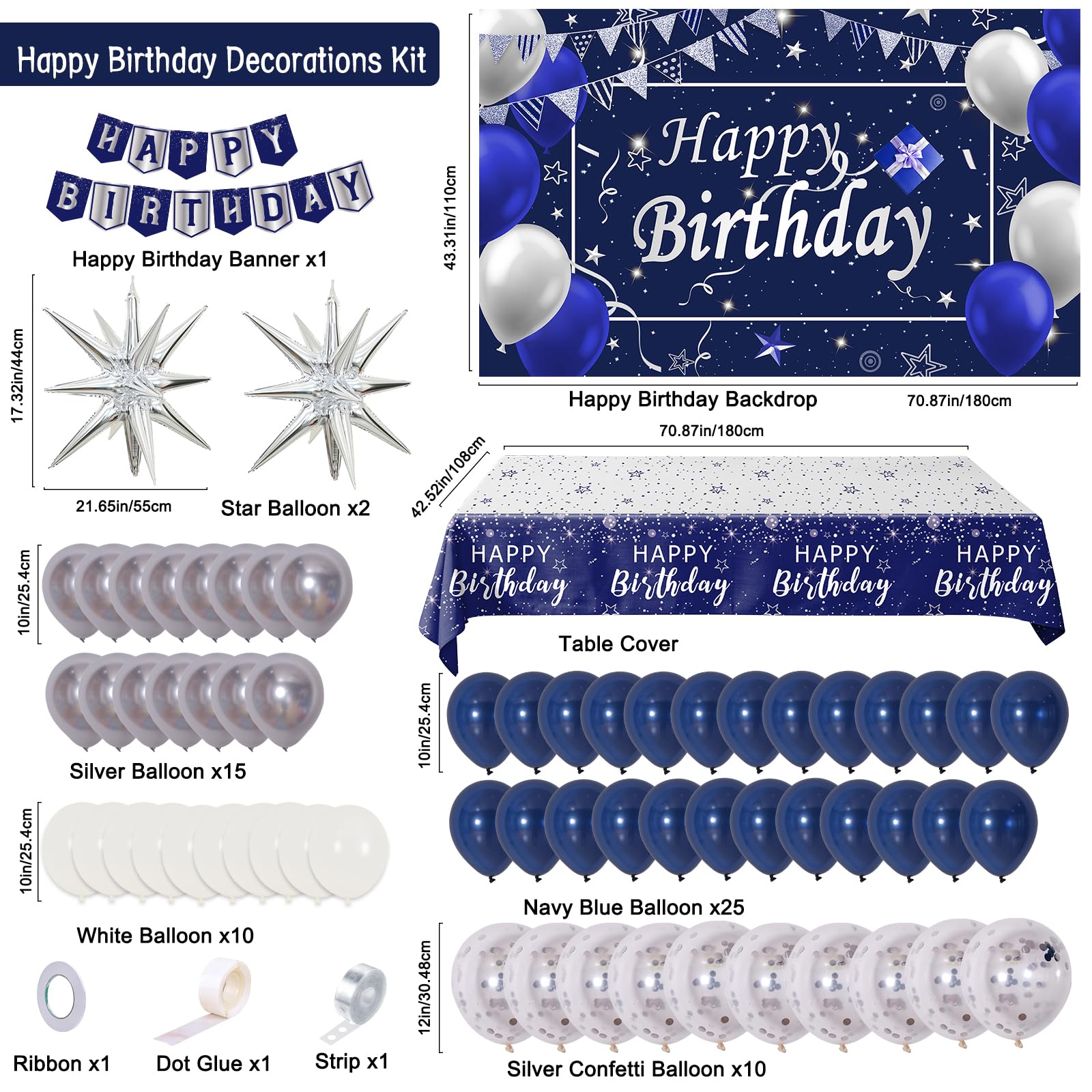 Perpetily happy birthday banner makes a bright party statement