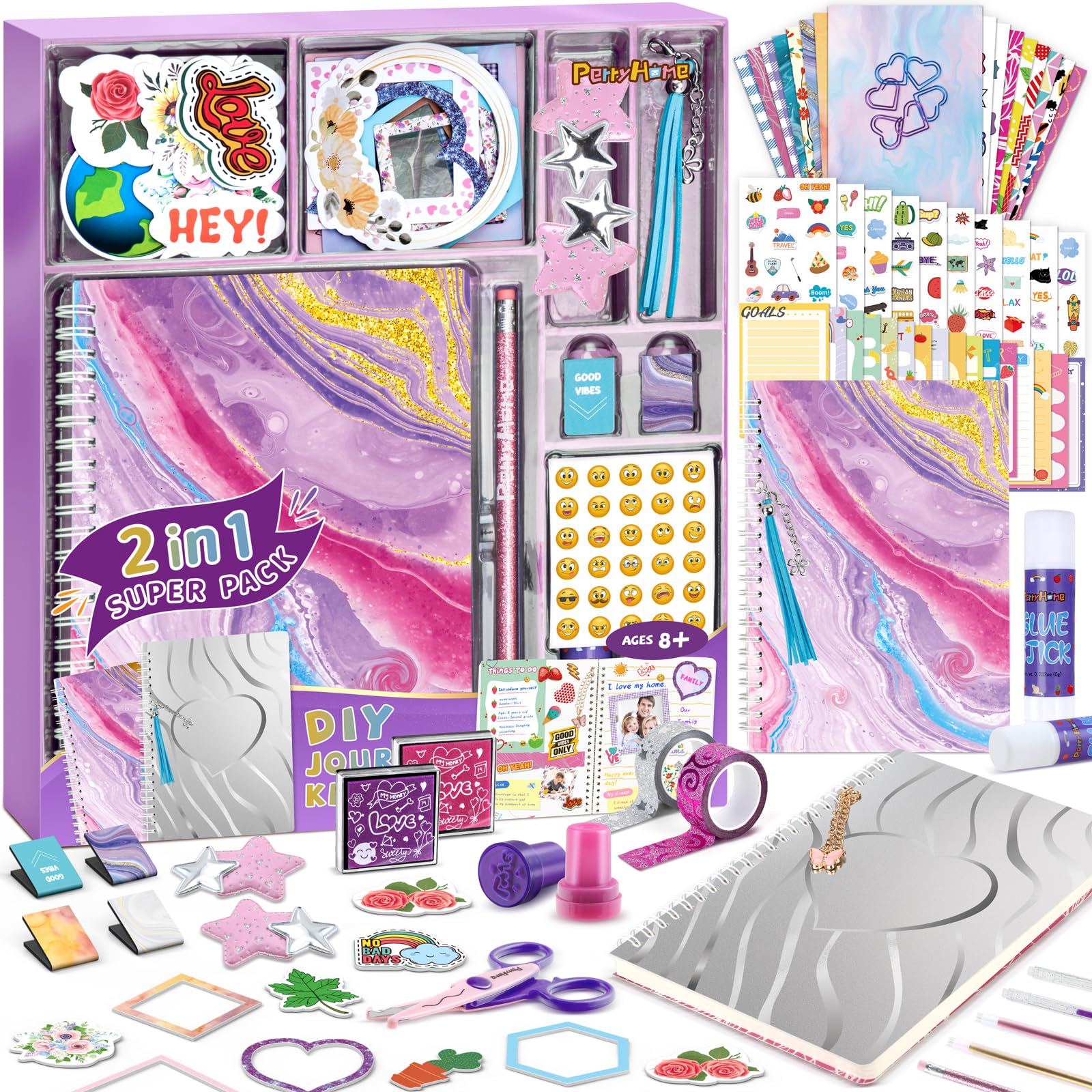 PERRYHOME DIY Journal Kit front cover inviting creative journaling.